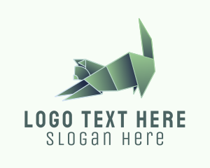 Cat Origami Decoration  Logo