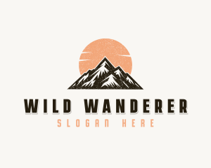 Mountain Outdoor Adventure logo design