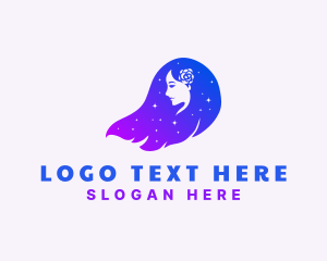 Beauty Lounge - Beauty Lady Hair logo design