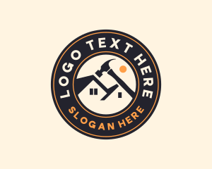 Tradesman - Hammer Roof Maintenance logo design