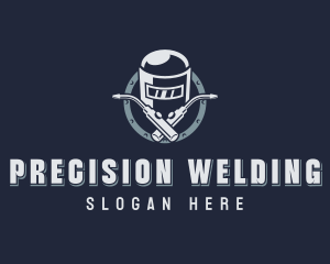 Welding Welder Ironworks logo design