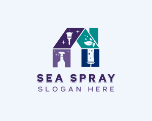 Cleaning Sanitation Housekeeper logo design