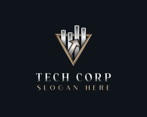 Corporation - Corporate Accounting Graph logo design