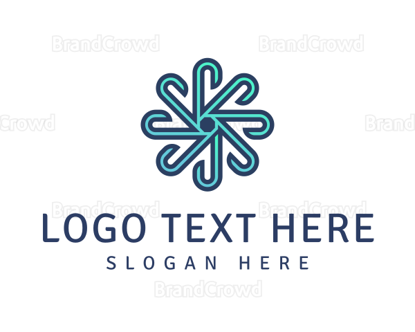 Modern Pattern Letter J Logo