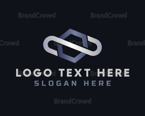 Metallic Hexagon Loop Logo | BrandCrowd Logo Maker