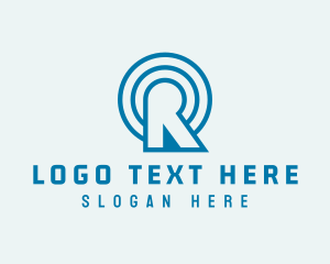 Signal - Minimalist Signal Letter R logo design