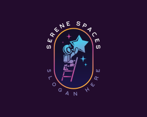 Star Ladder Astronaut logo design