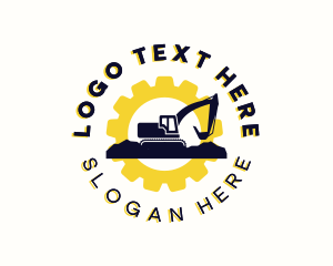 Digging - Industrial Excavator Equipment logo design