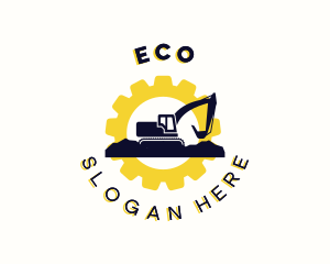 Heavy Equipment - Industrial Excavator Equipment logo design