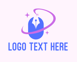 Computer Mouse - Online Writer Publishing logo design