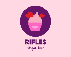 Heart - Sweet Lovely Cupcake logo design