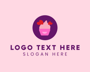 Baker - Sweet Lovely Cupcake logo design