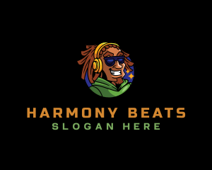 Soundtrack - DJ Reggae Headphone logo design