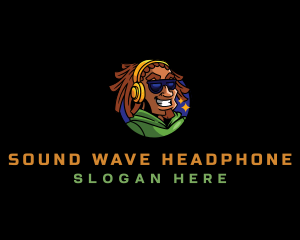 Headphone - DJ Reggae Headphone logo design
