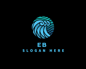 Surfing - Wave Water Ocean logo design