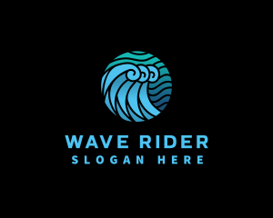 Surfer - Wave Water Ocean logo design