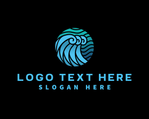 Wave Water Ocean Logo