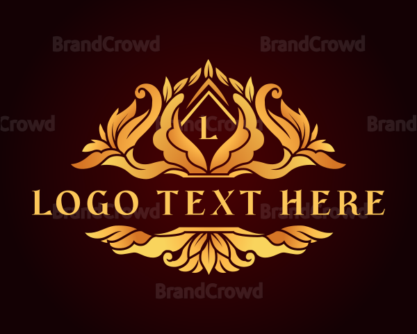 Fashion Floral Crest Logo