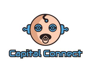 Robot Baby Manchild logo design