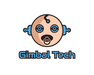 Robot Baby Manchild logo design