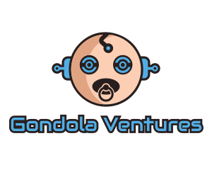 Robot Baby Manchild logo design