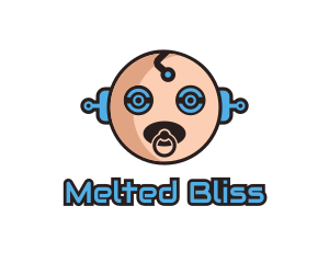 Robot Baby Manchild logo design