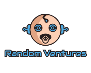 Robot Baby Manchild logo design