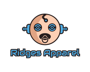 Robot Baby Manchild logo design