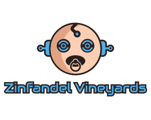 Robot Baby Manchild logo design