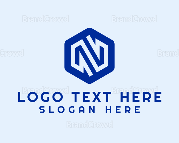 Logistics Company Hexagon Logo
