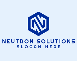 Logistics Company Hexagon logo design