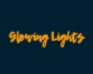 Brush Script Glow logo design