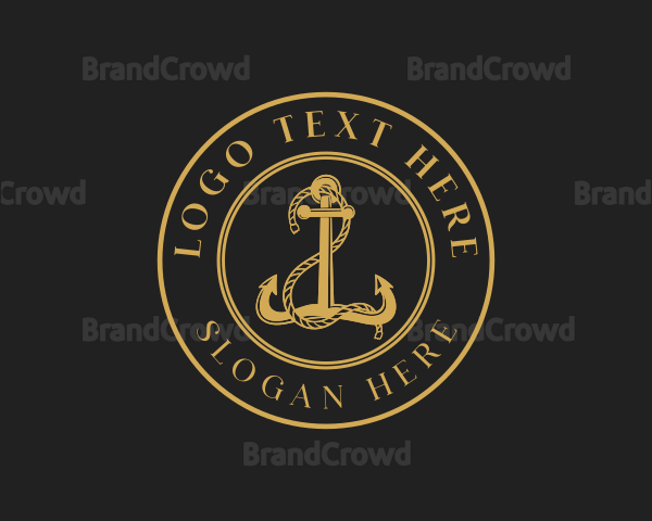 Rustic Ship Anchor Logo