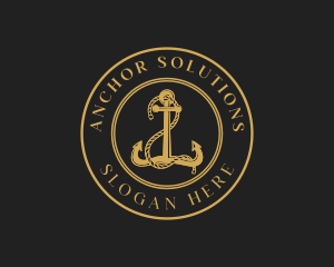 Sailor Ship Anchor logo design