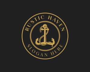 Sailor Ship Anchor logo design