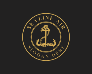 Cruise - Rustic Ship Anchor logo design