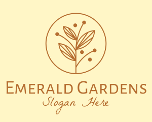 Elegant Ornamental Plant logo design