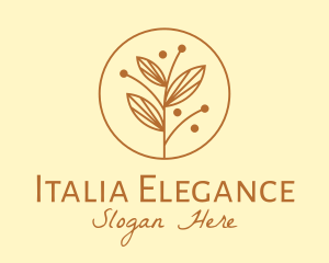 Elegant Ornamental Plant logo design