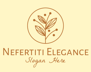 Elegant Ornamental Plant logo design