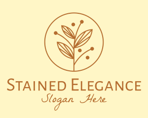 Elegant Ornamental Plant logo design