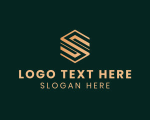 Geometric Agency Letter S logo design