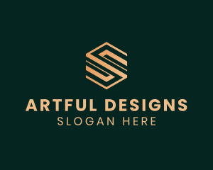 Geometric Agency Letter S logo design