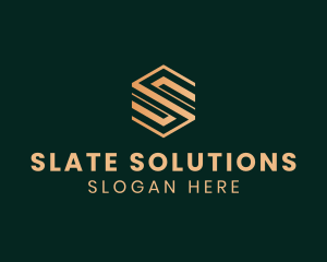 Geometric Agency Letter S logo design