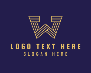 Financing - Venture Capital Letter W logo design