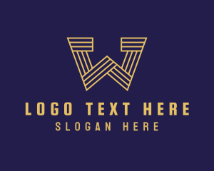 Financial - Venture Capital Letter W logo design