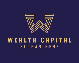 Venture Capital Letter W logo design