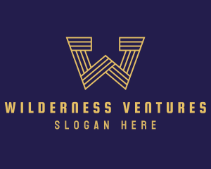 Venture Capital Letter W logo design