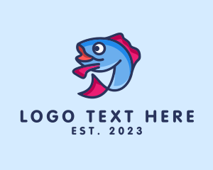 Sea - Ocean Sardine Fish logo design