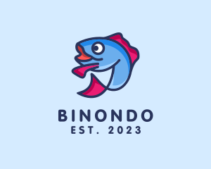 Salmon - Ocean Sardine Fish logo design