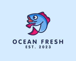 Tuna - Ocean Sardine Fish logo design